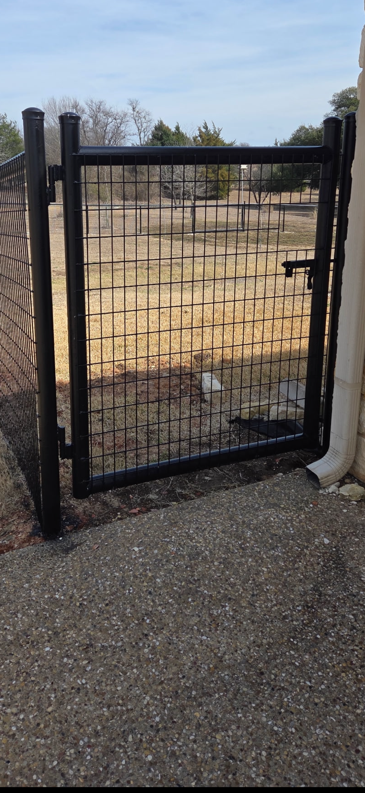 Custom welded metal gate