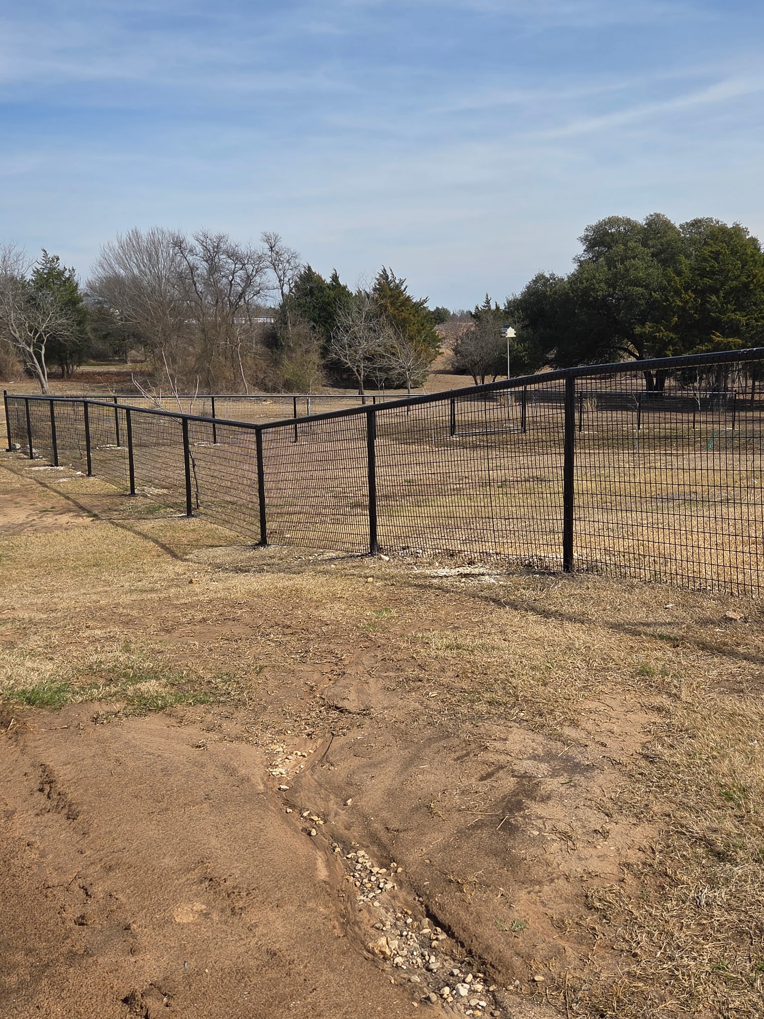 Pipe rail ranch fencing